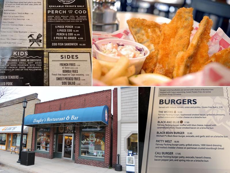 Dinghy's Restaurant & Bar Menu