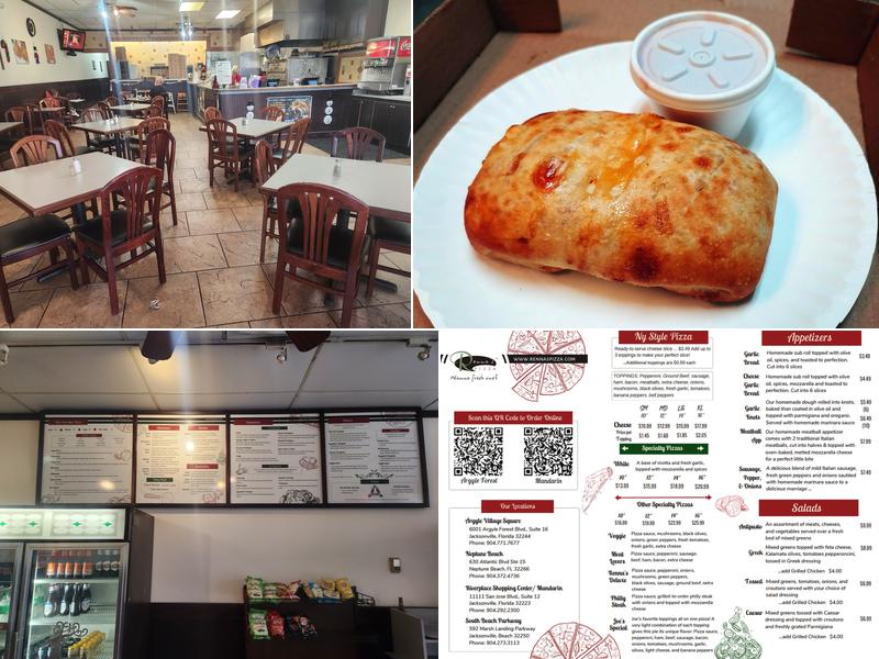 Renna's Pizza Menu