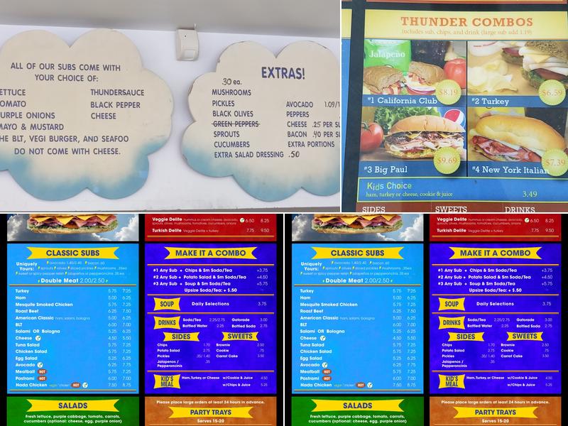 ThunderCloud Subs Menu