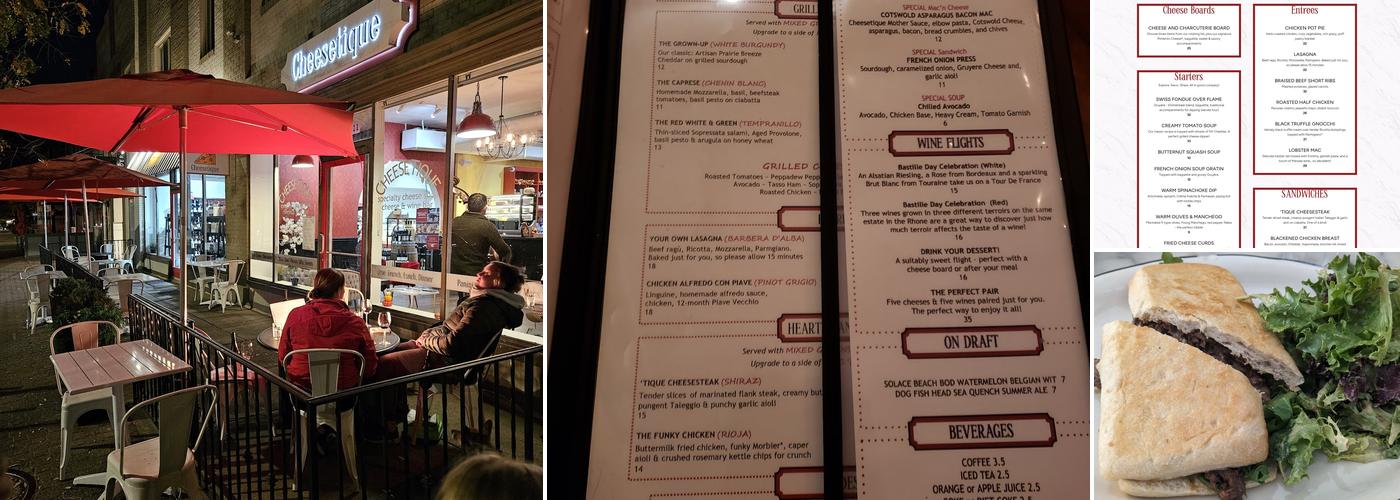 Cheesetique Del Ray Menu