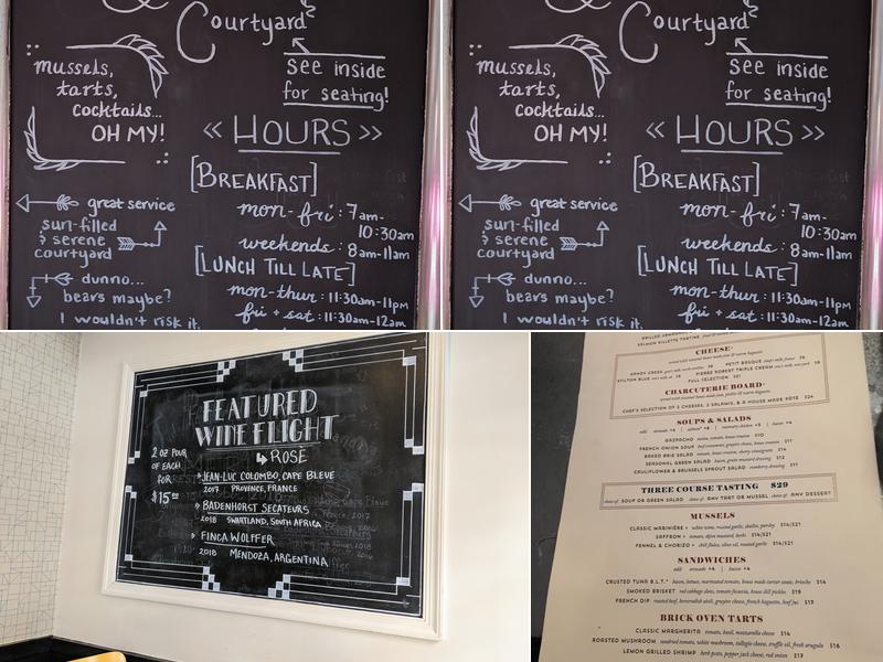 The Tasting Room Menu