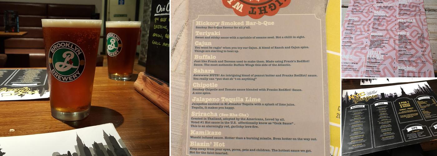 NYC Bar & Grill Menu