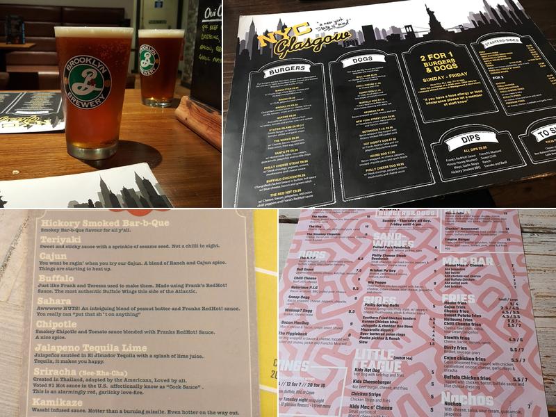 NYC Bar & Grill Menu