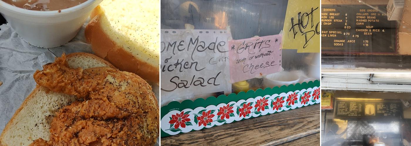 Blue & White Carry Out Menu