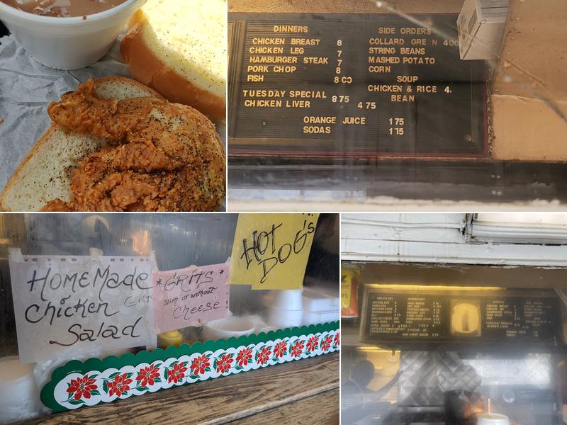 Blue & White Carry Out Menu