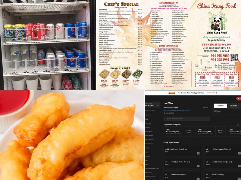 China Kung Food Menu
