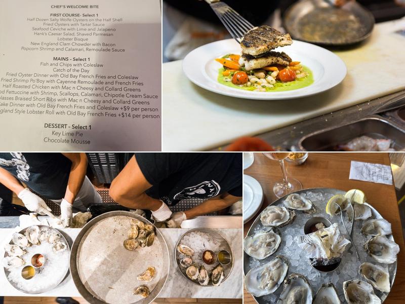 Hank's Oyster Bar Menu