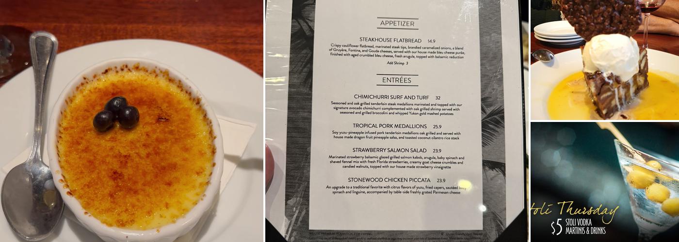 Stonewood Grill & Tavern Menu