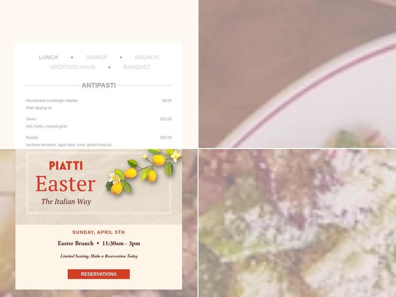 Piatti Menu