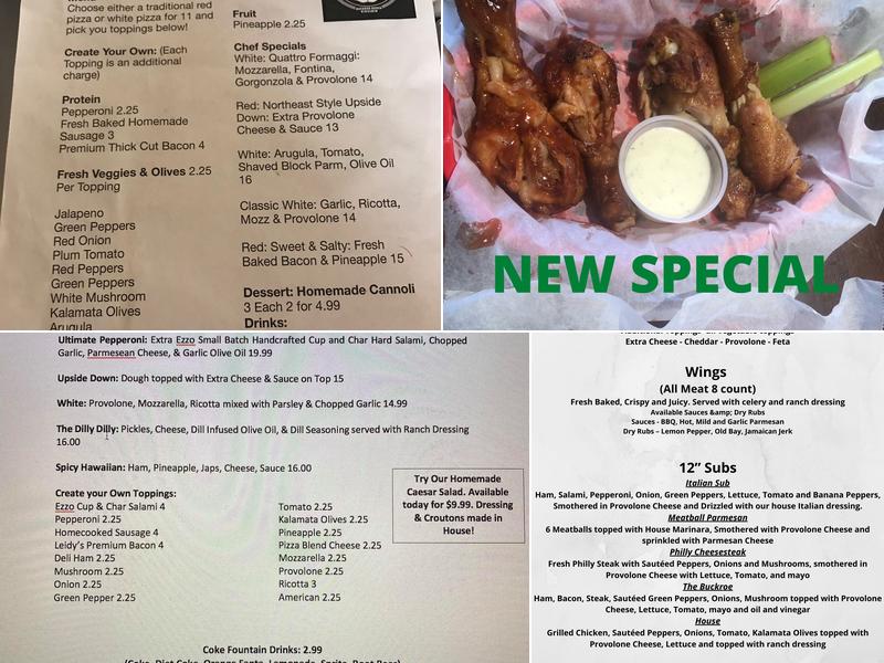 Heavens' Pizza, Far Better Food Menu