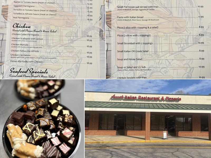 Anna's Italian Restaurant by The Leonardi Bros Menu