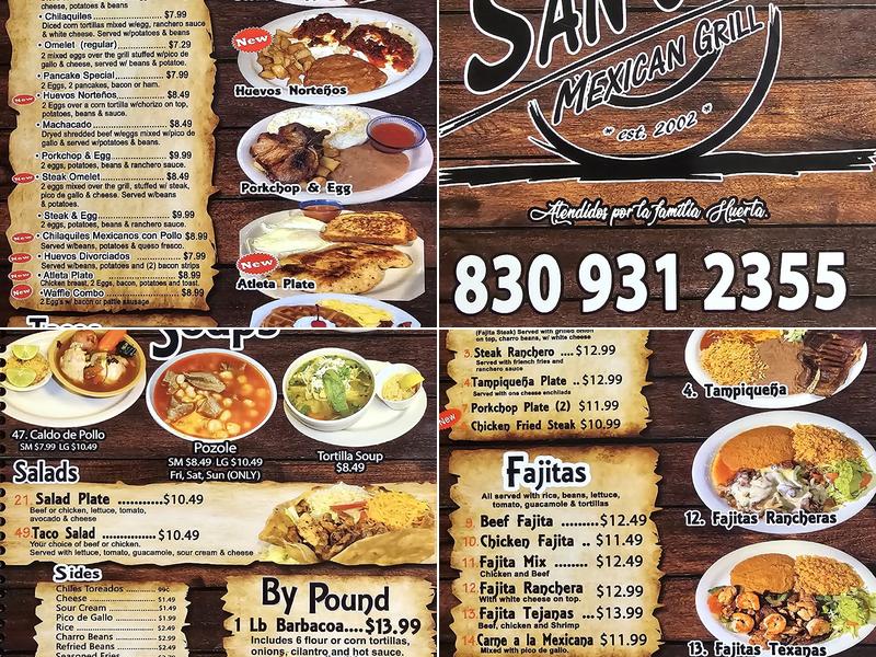 Taqueria San Juan Menu