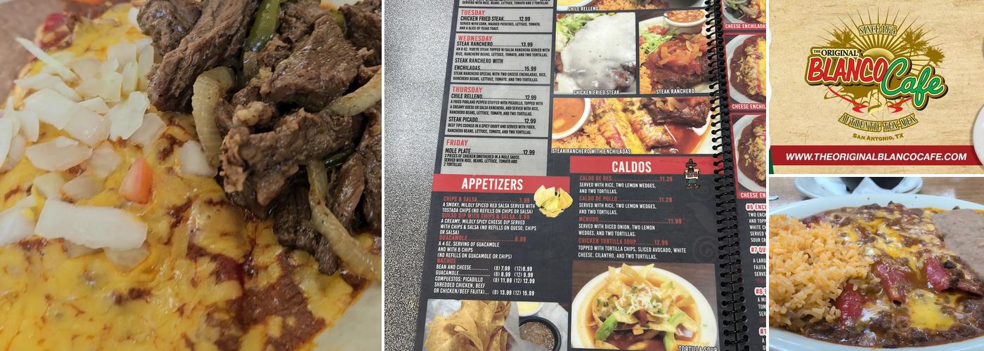Original Blanco Cafe Menu