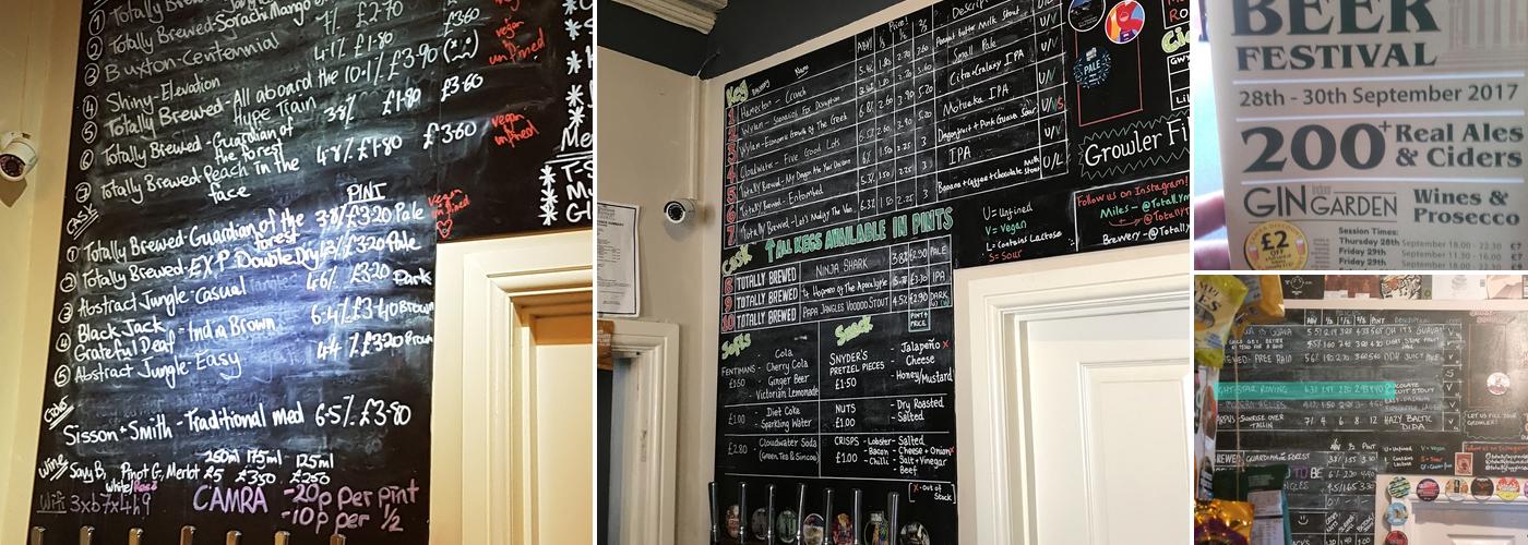 Totally Tapped - Craft beer specialist Menu