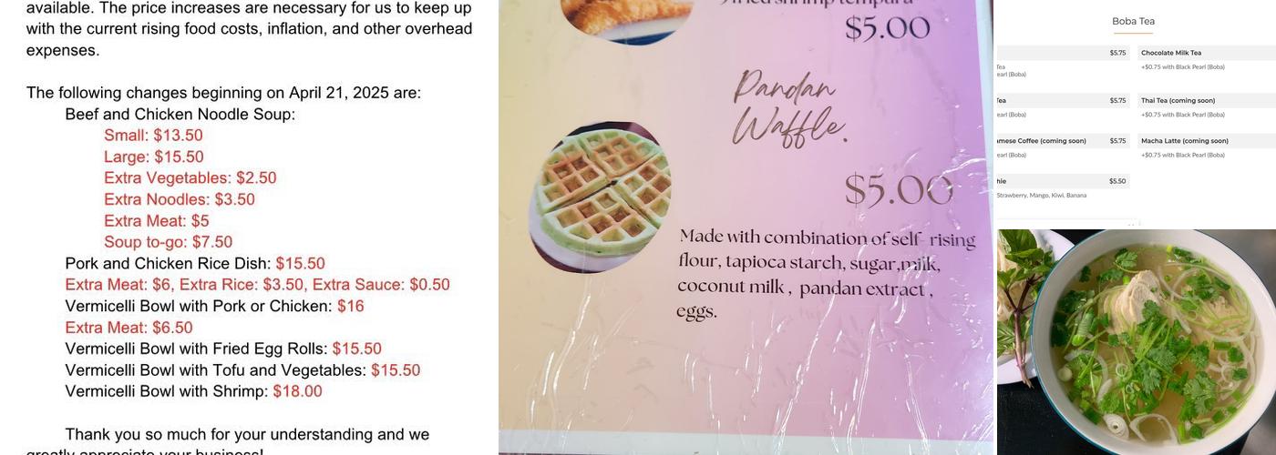 Vietnam 81 Restaurant Menu