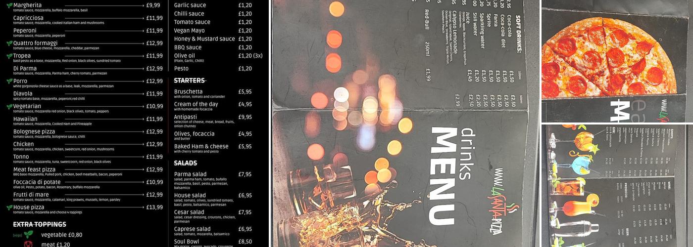 Pizzeria LaSanta.uk Menu