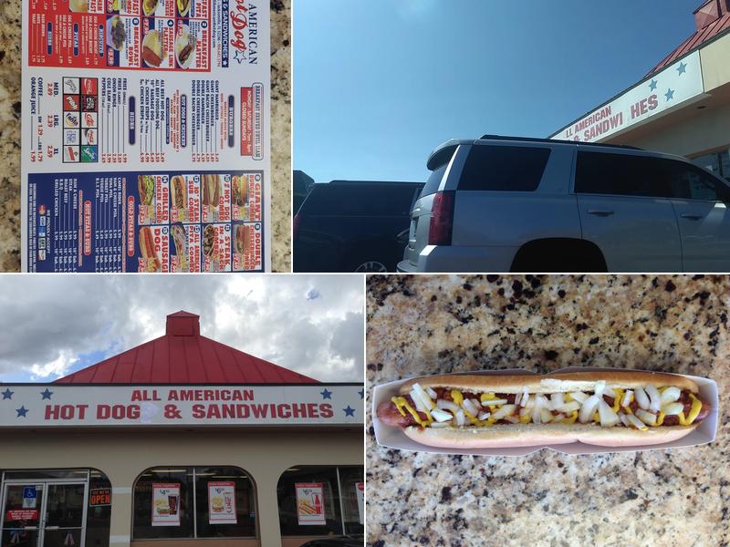 All American Hot Dog & Sandwiches Menu