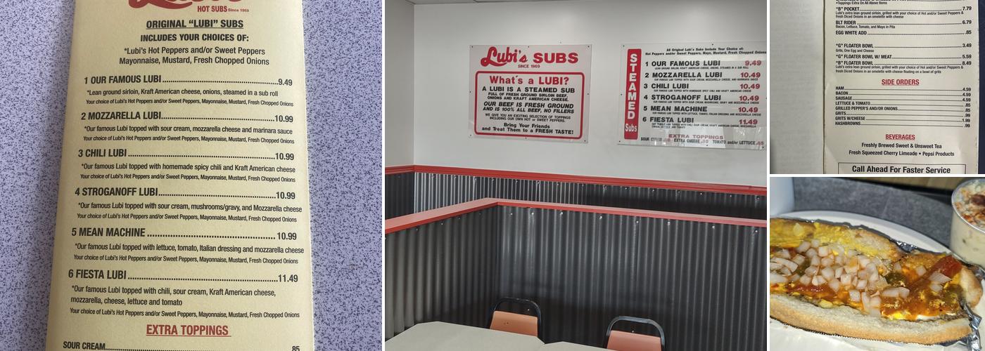 Lubi's Hot Subs Menu