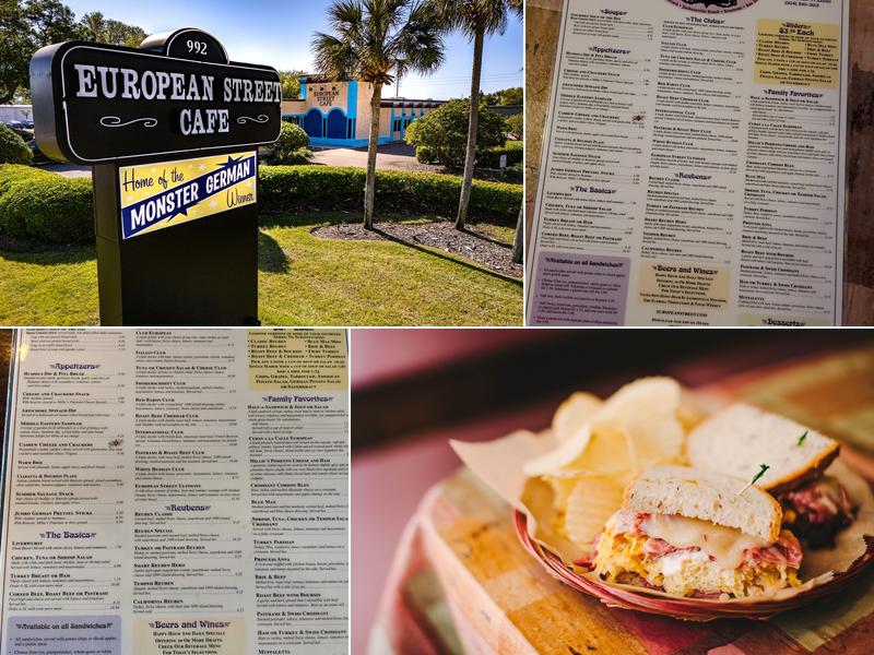 European Street Cafe Menu