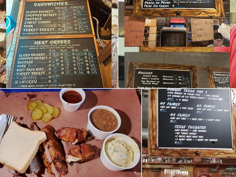 Texas Pride Barbecue Menu