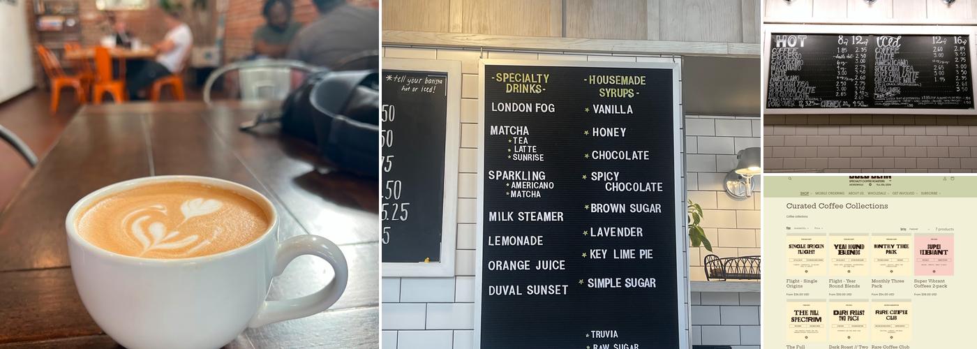 Bold Bean Coffee Roasters - Jax Beach Menu