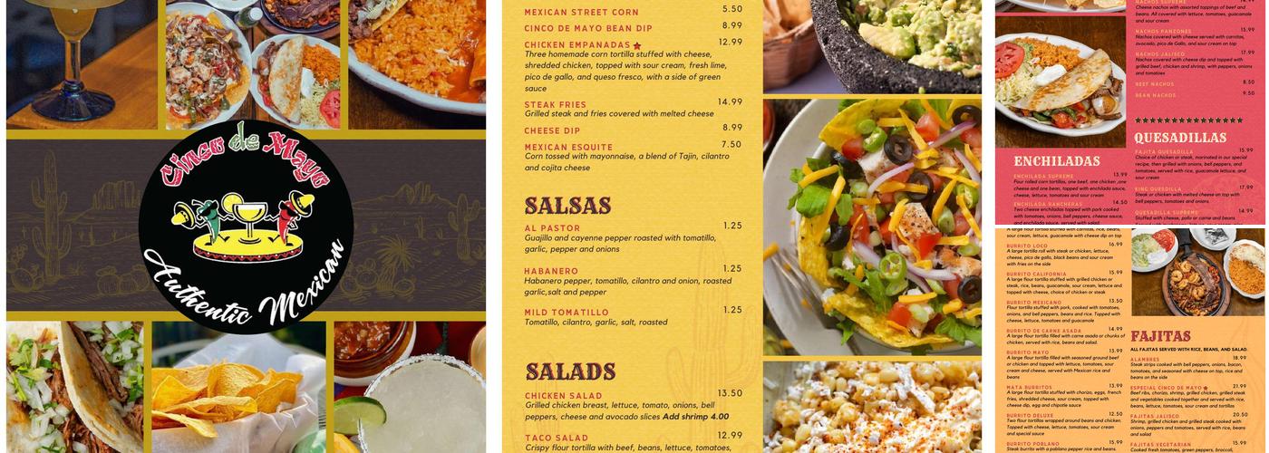 Cinco De Mayo Menu