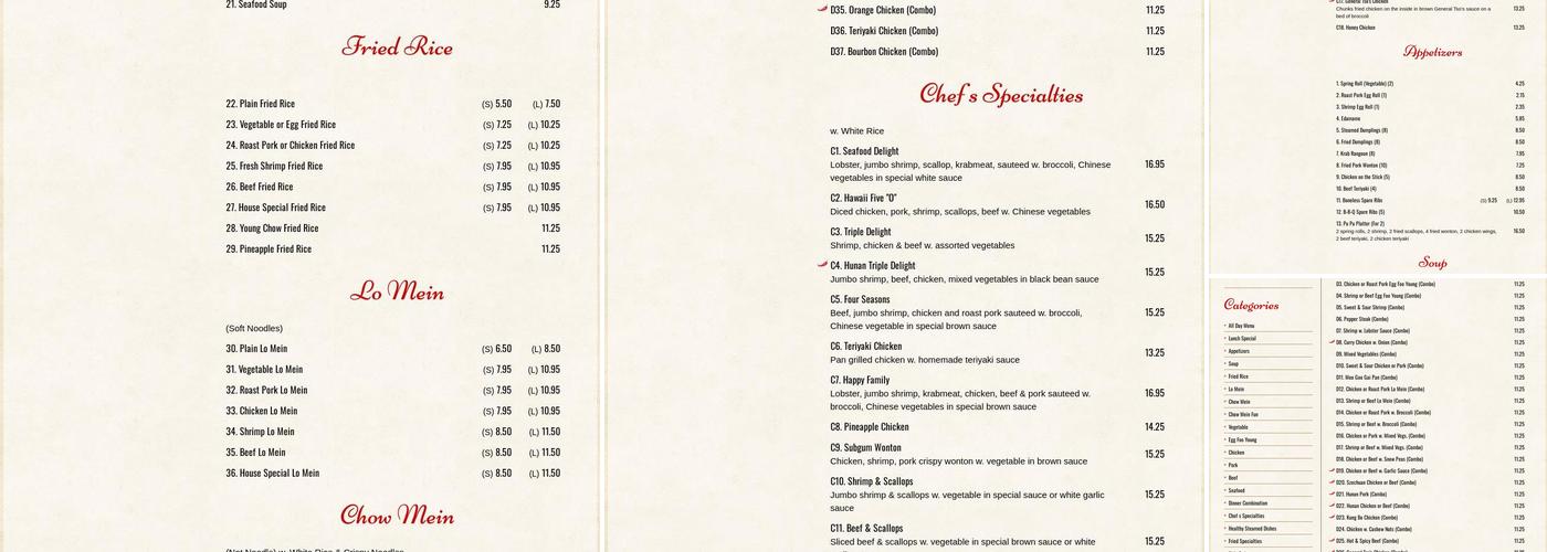 China Wok Menu