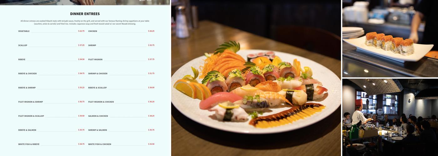 Wasabi Steak House Menu