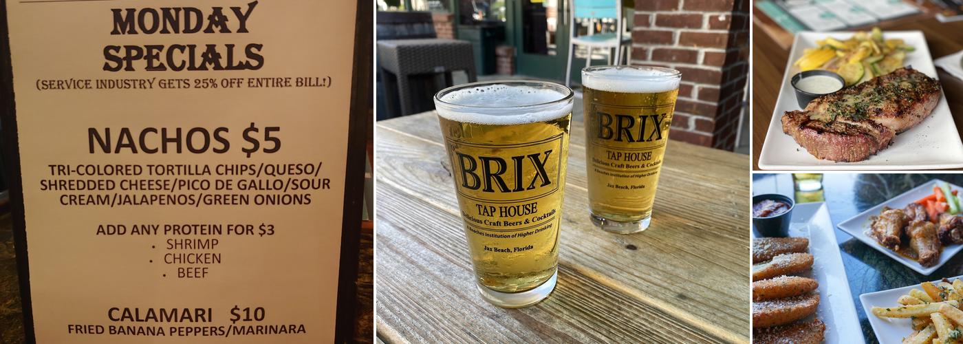 Brix Taphouse Menu