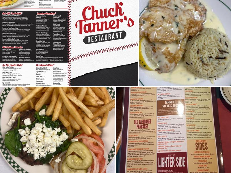 Chuck Tanners Restaurant Menu