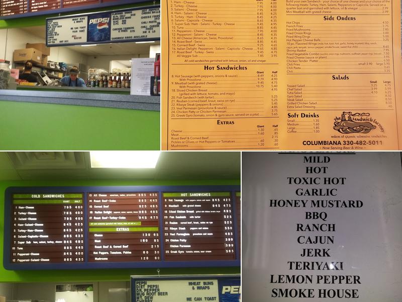 Sub Station 46 Menu