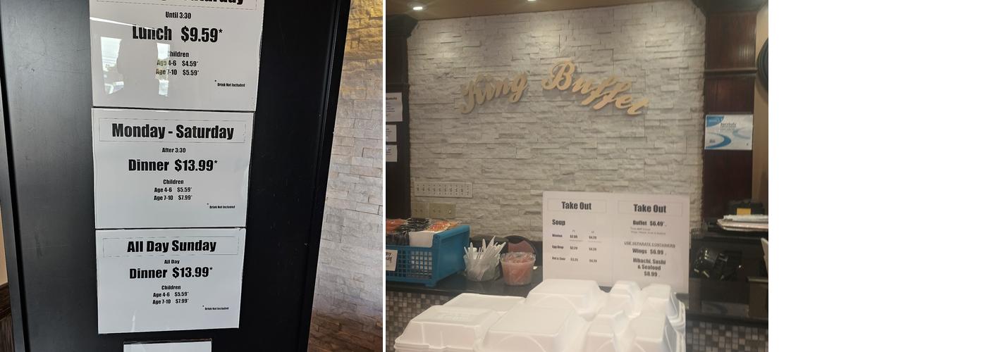 King Buffet Menu
