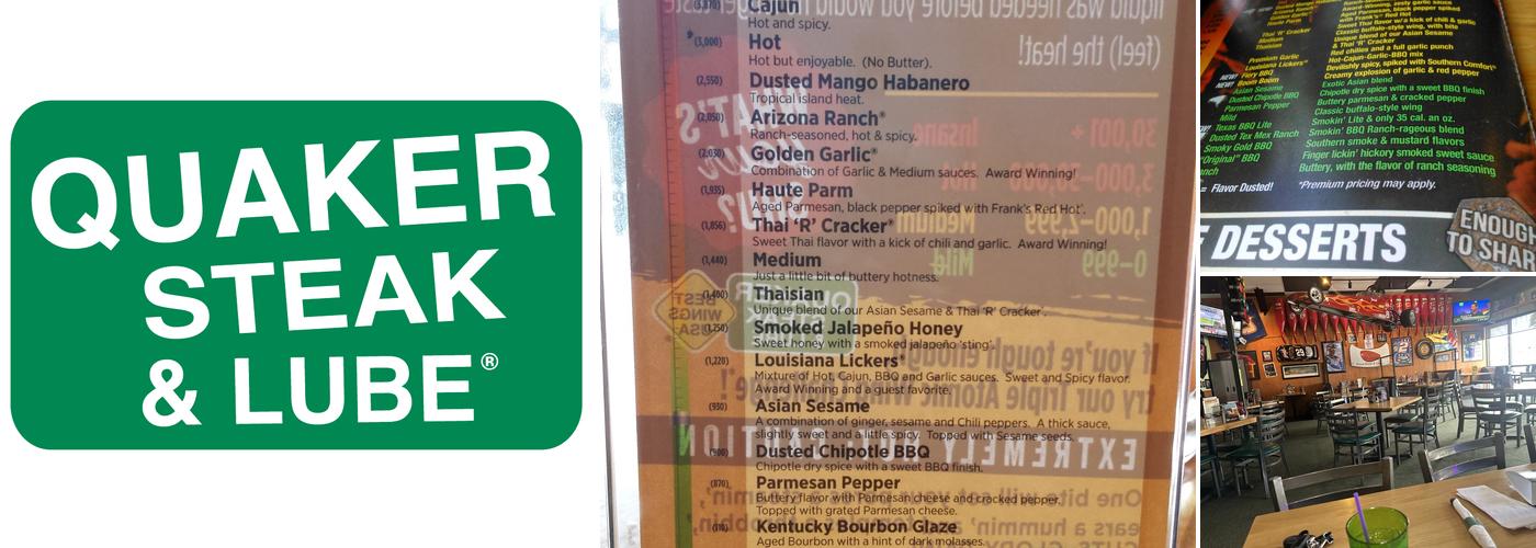 Quaker Steak & Lube Menu