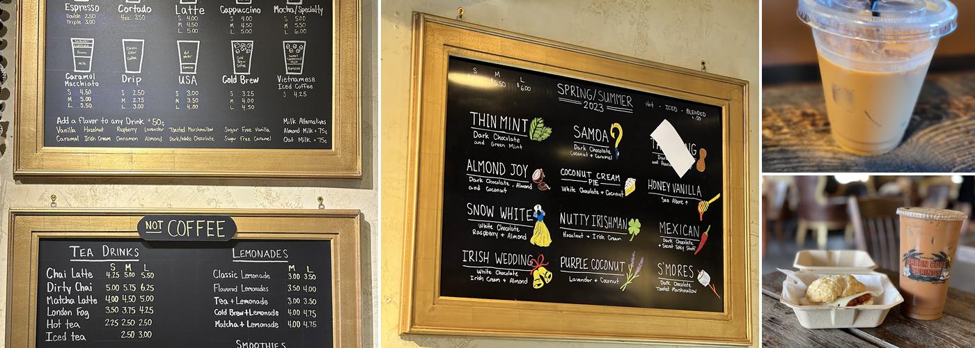 Spring Park Coffee Menu