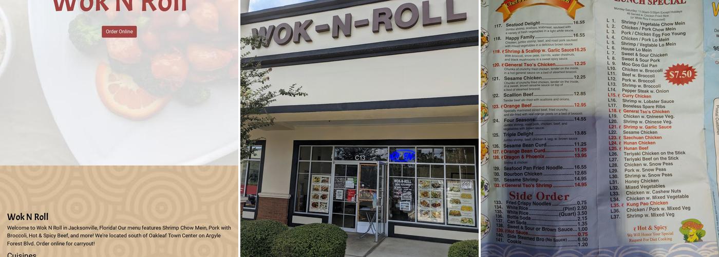 Wok N Roll Menu