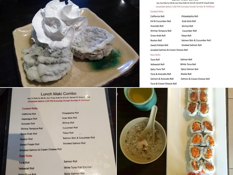 Sushiya Menu