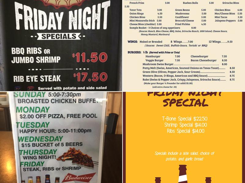 Rake Pub & Grub Menu