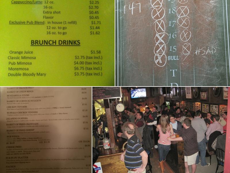 Square 5 Public House Menu