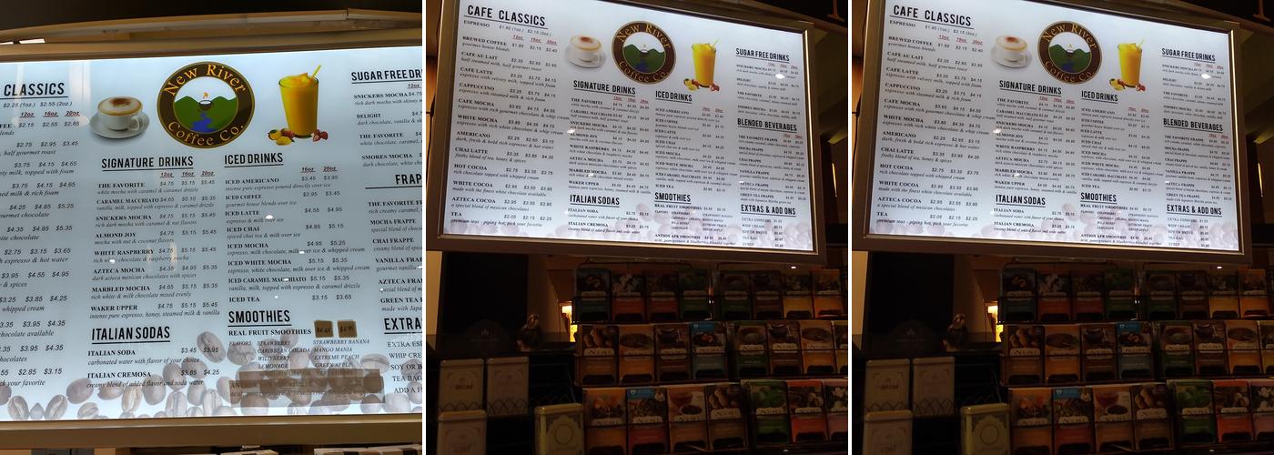 New River Coffee Co Menu