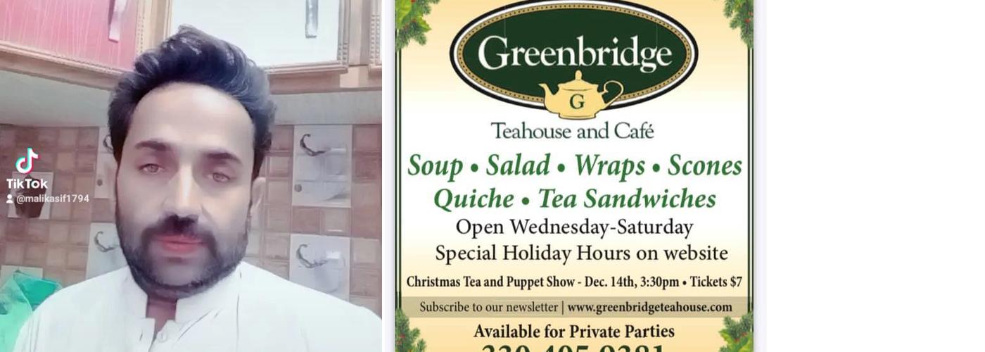 Greenbridge Teahouse Menu