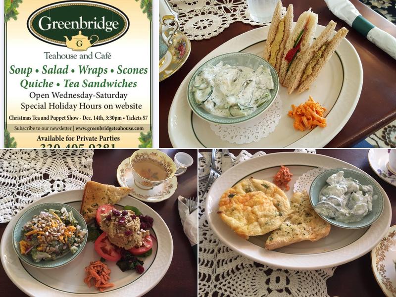 Greenbridge Teahouse Menu