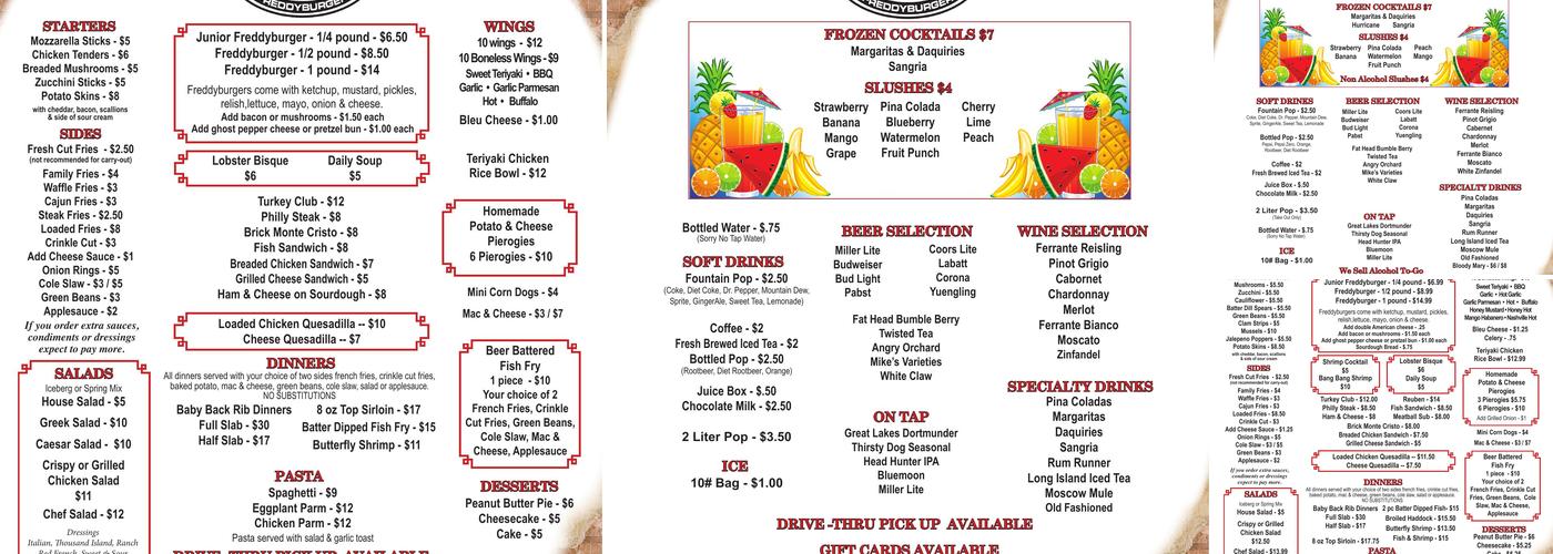 The Brick Menu