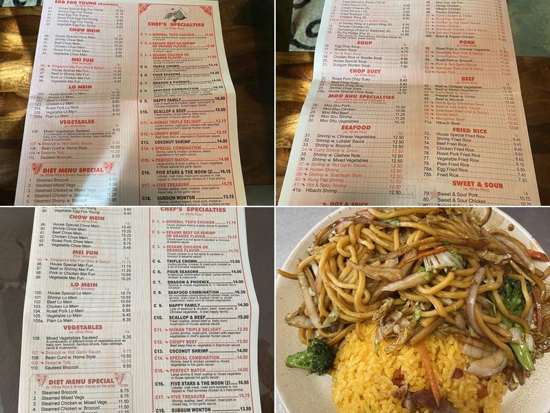 Chef Chen's Menu