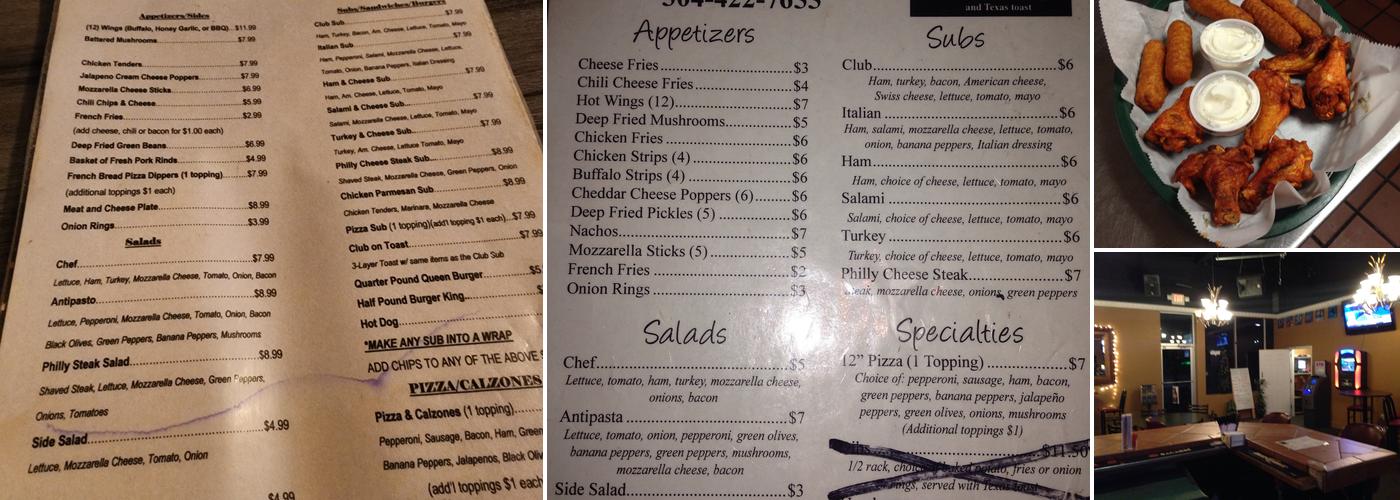 Front Row Sports Bar & Grill/Emerson Perk Menu