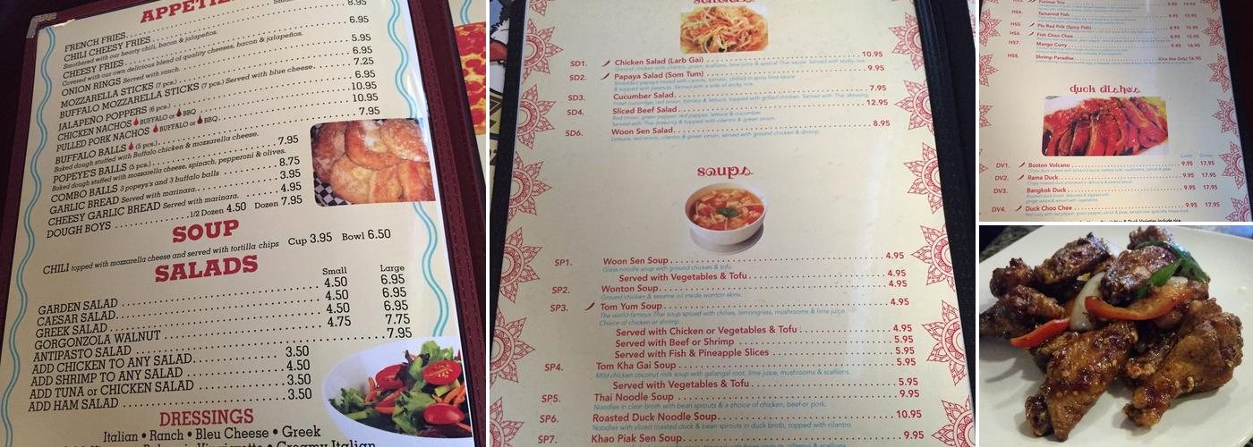 Twin River Pizza Menu