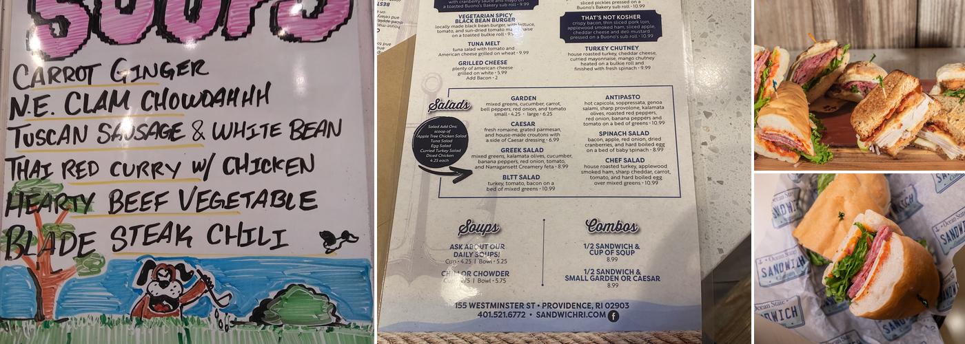 Ocean State Sandwich Company Menu
