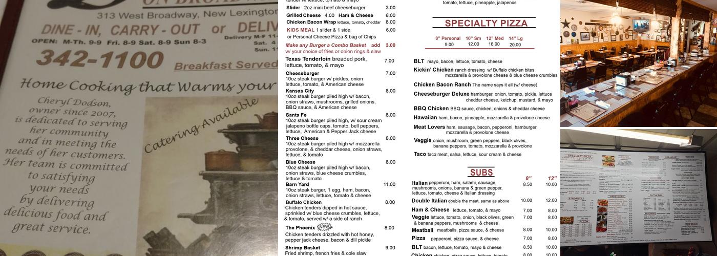 Dodson's On Broadway Menu