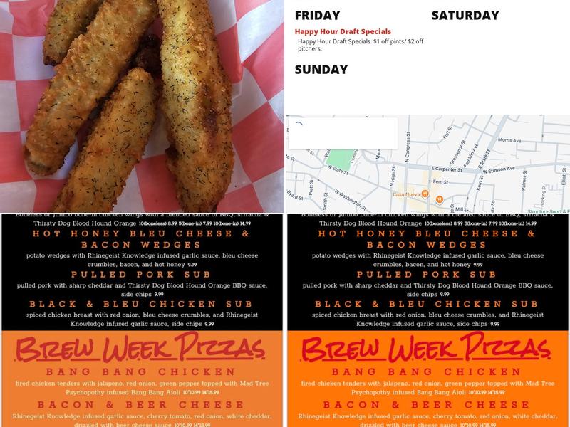 Courtside Pizza Menu