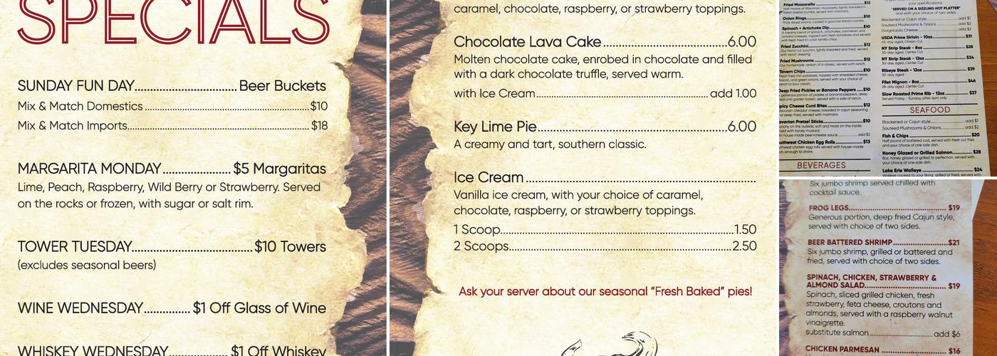 Central Station Steak And Ale Menu