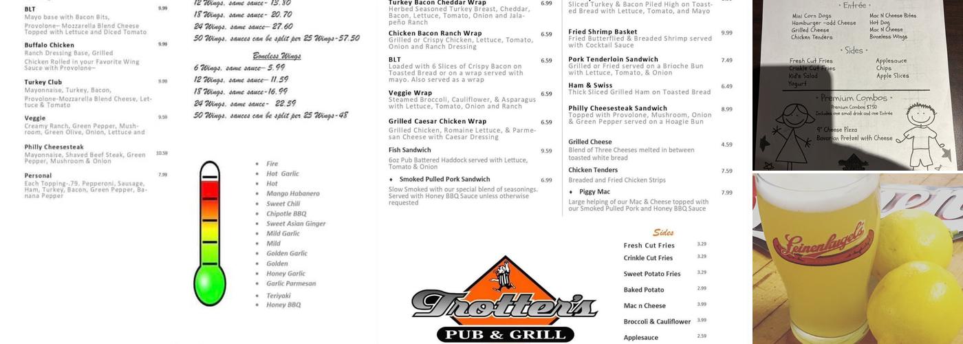 Trotter’s Menu